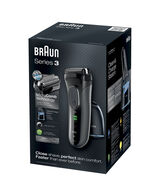 Series 3 ProSkin Washable Electric Shaver Black with Clean&Charge Station